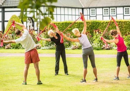 Sportgruppe im Gräflichen Park Bad Driburg 